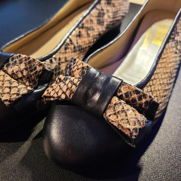 Grazia Ingledews brand new black & snakeskin flats - Picture 5 of 5